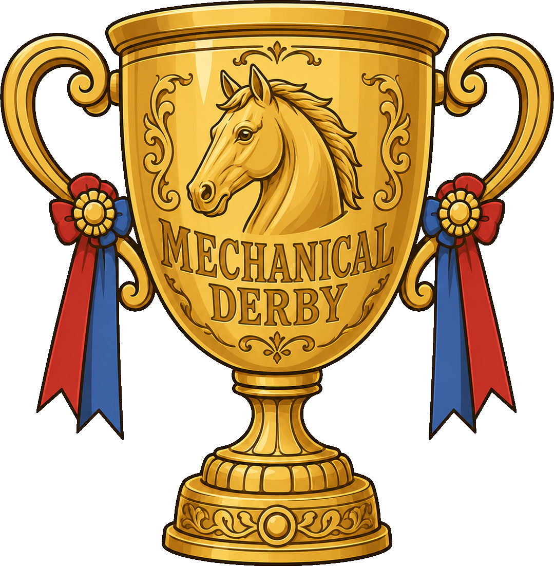 Mechanical Derby gold trophy